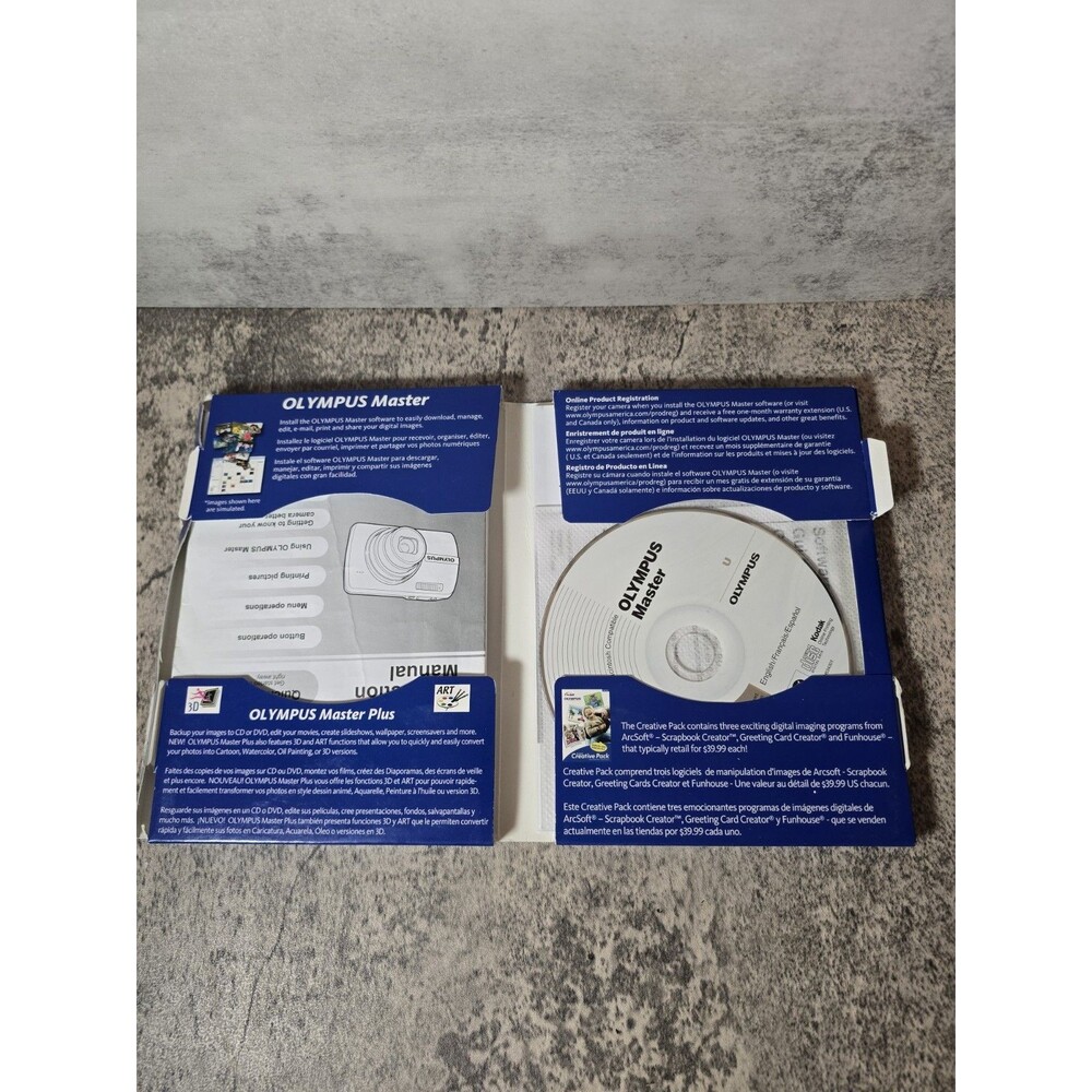 Olympus Master Software Stylus 740/750 SW Disc 2006